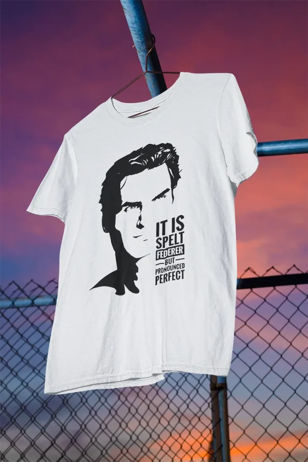 Polera Hombre Federer Stencil Face - Imagen 2