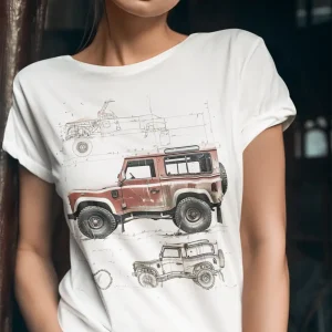 Polera Mujer Land Rover Clasico
