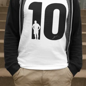 Polera Blanca Hombre Messi 10 B