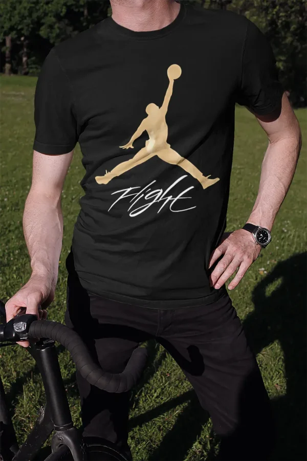 Polera Negra Hombre Michael Jordan Flight A