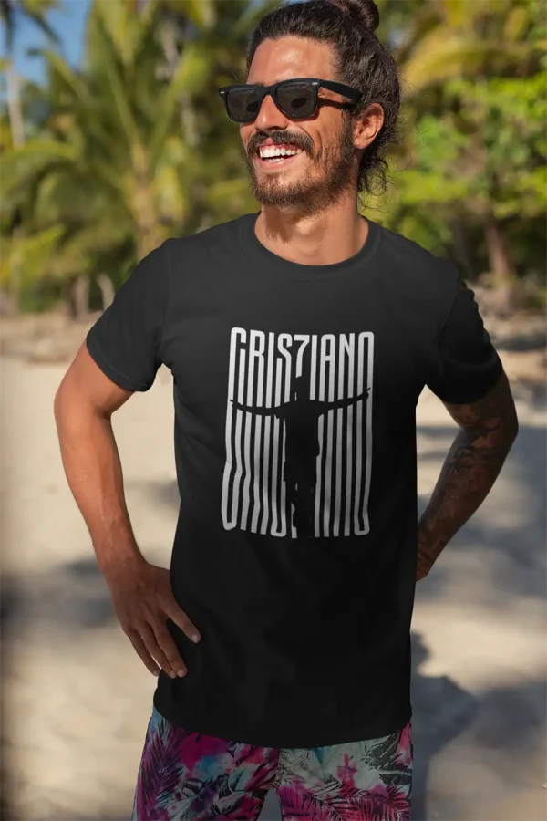 Polera Negra Hombre Cristiano Ronaldo B