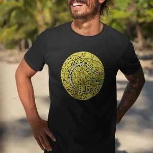 Polera Hombre Tenis Ball Negra