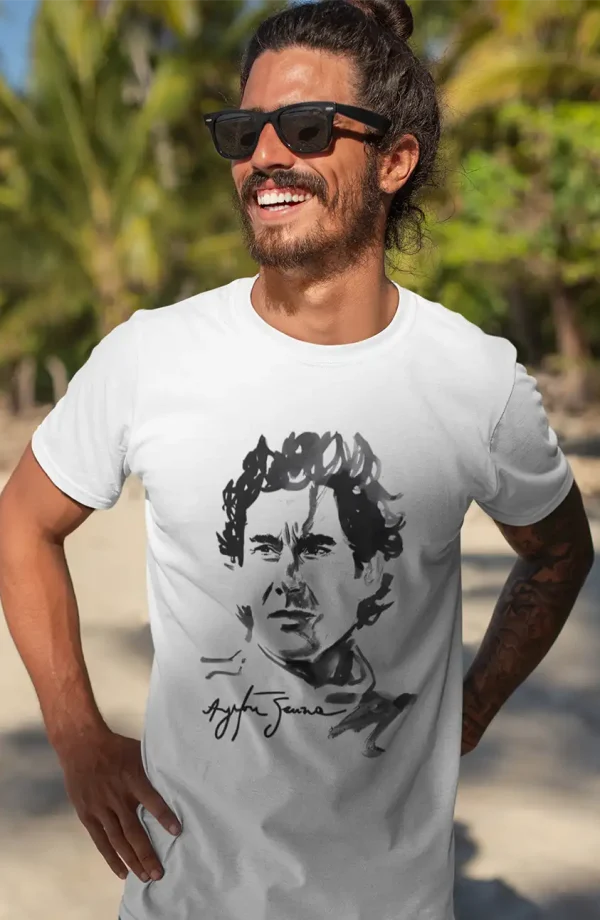 Polera Hombre Ayrton Senna Rostro