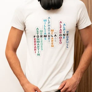 Polera Hombre Formula Uno Letras A