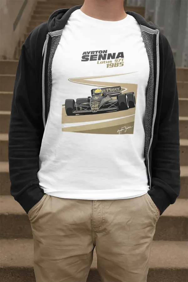 Polera Hombre Ayrton Senna 1985