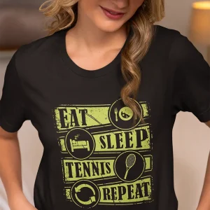 Polera Mujer Eat Sleep Repeat