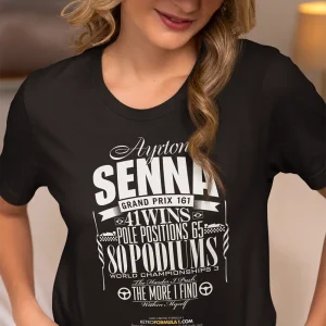 Polera Mujer Ayrton Senna Stencil