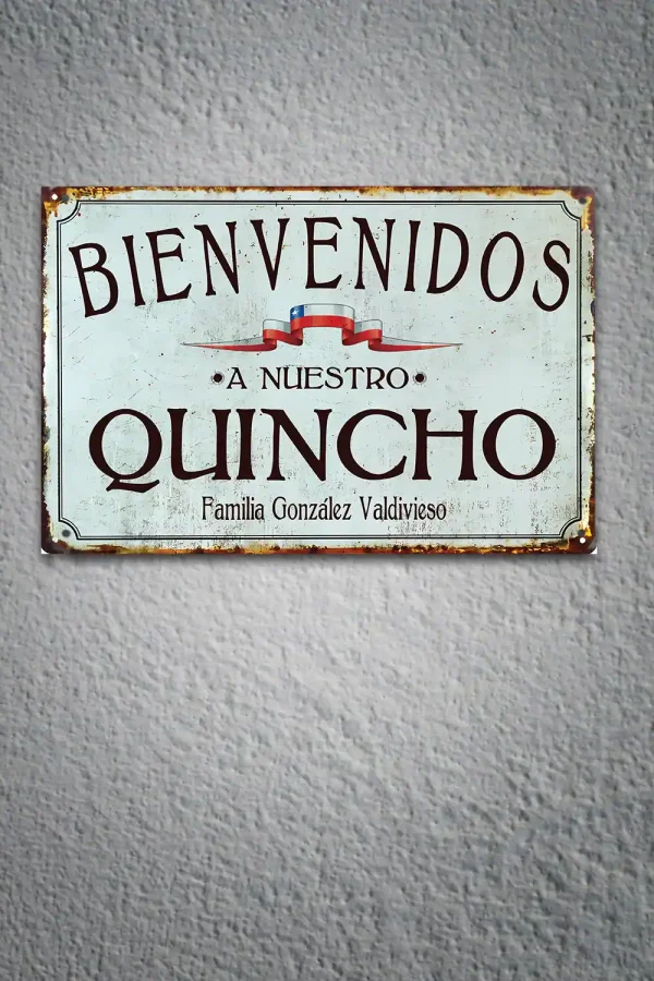 Letrero Personalizable Bienvenidos a Nuestro Quincho - Imagen 2