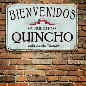 Letrero Personalizable Bienvenidos a Nuestro Quincho