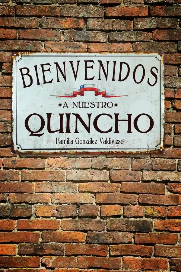 Letrero Personalizable Bienvenidos a Nuestro Quincho