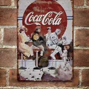 Coca Cola Bar Letrero Vintage