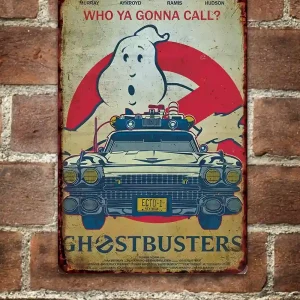 Ghostbusters  Cazafantasmas Letrero Vintage