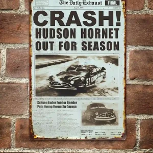 Cars Letrero Vintage Hudson Hornet