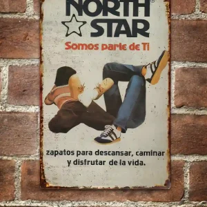 North Star Zapatillas Letrero Vintage