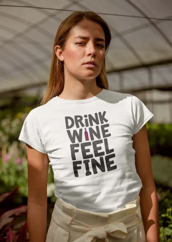 Polera Mujer Drink Wine - Imagen 2